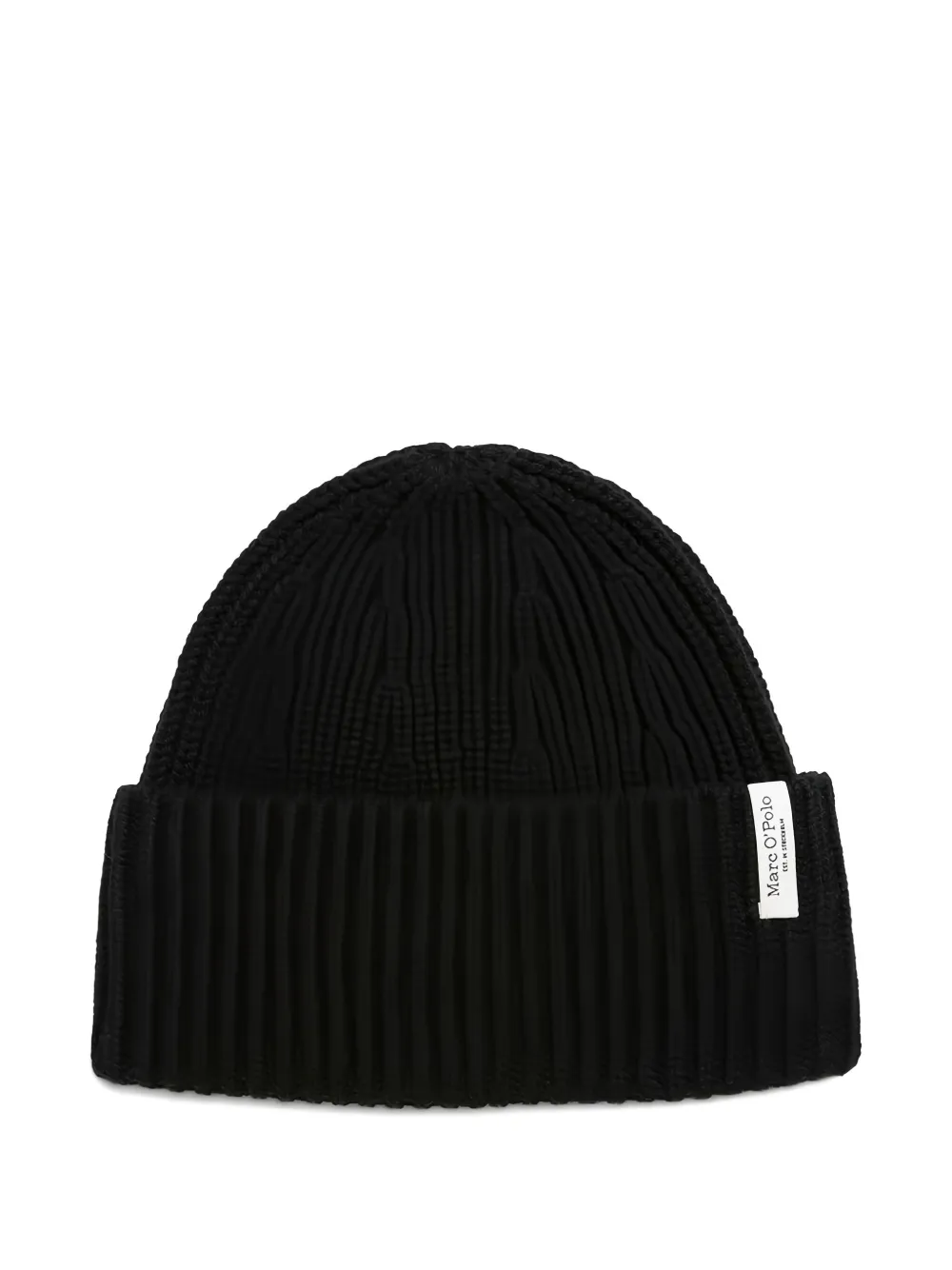 Marc O'Polo ribbed beanie | Black | Image 1