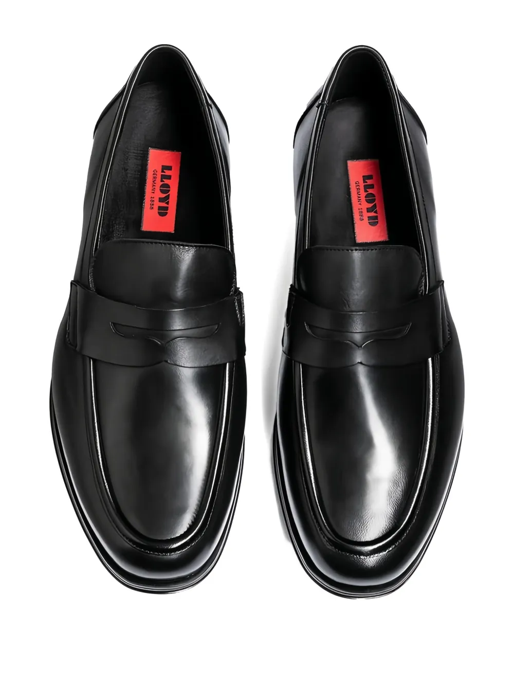 Lloyd Kairo leather slip-on loafers Black