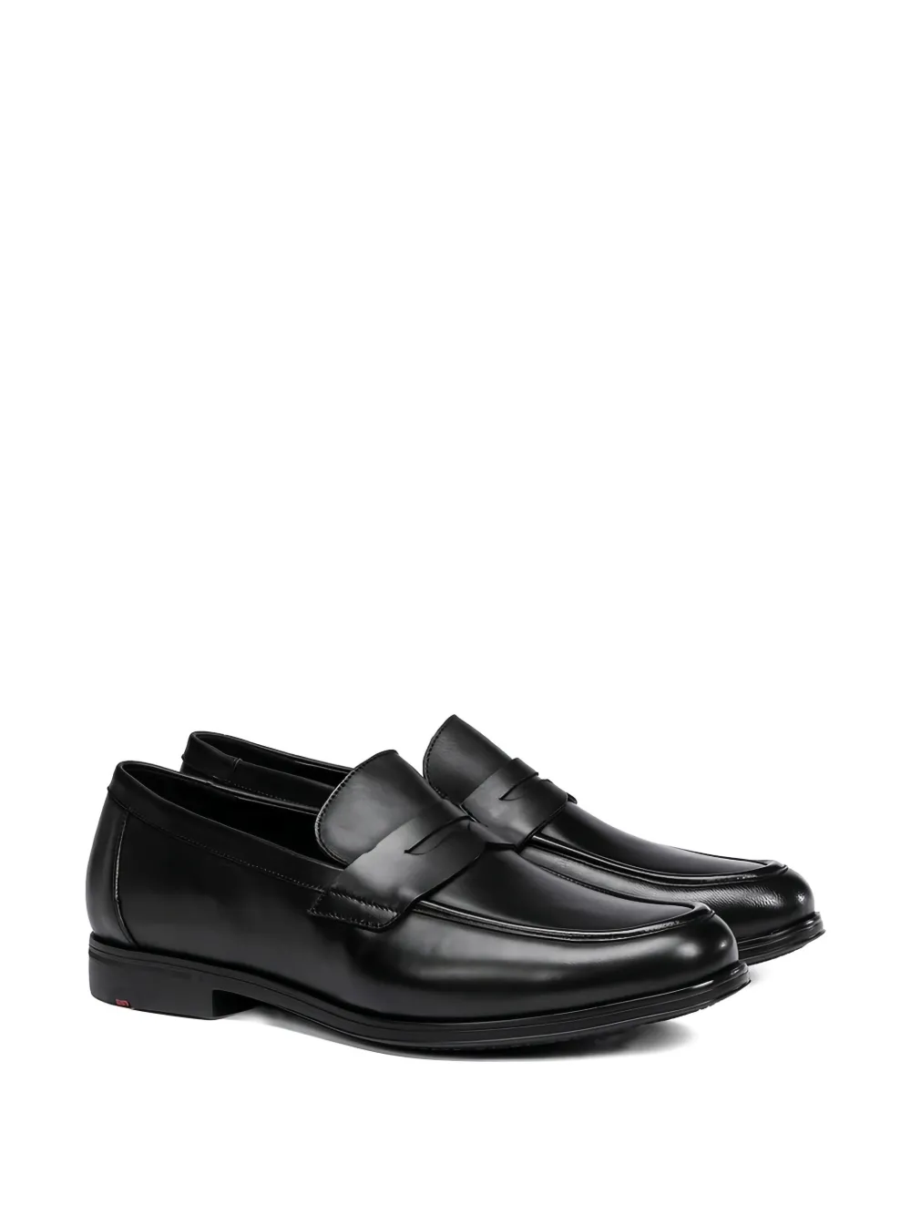 Lloyd Kairo leather slip-on loafers - Zwart
