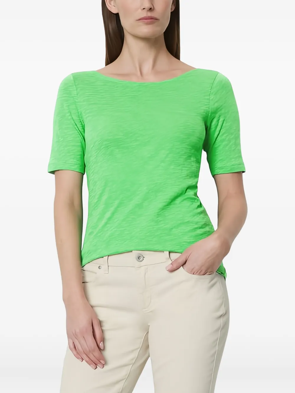 Marc O'Polo scoop neck short-sleeve T-shirt | Green | Image 1