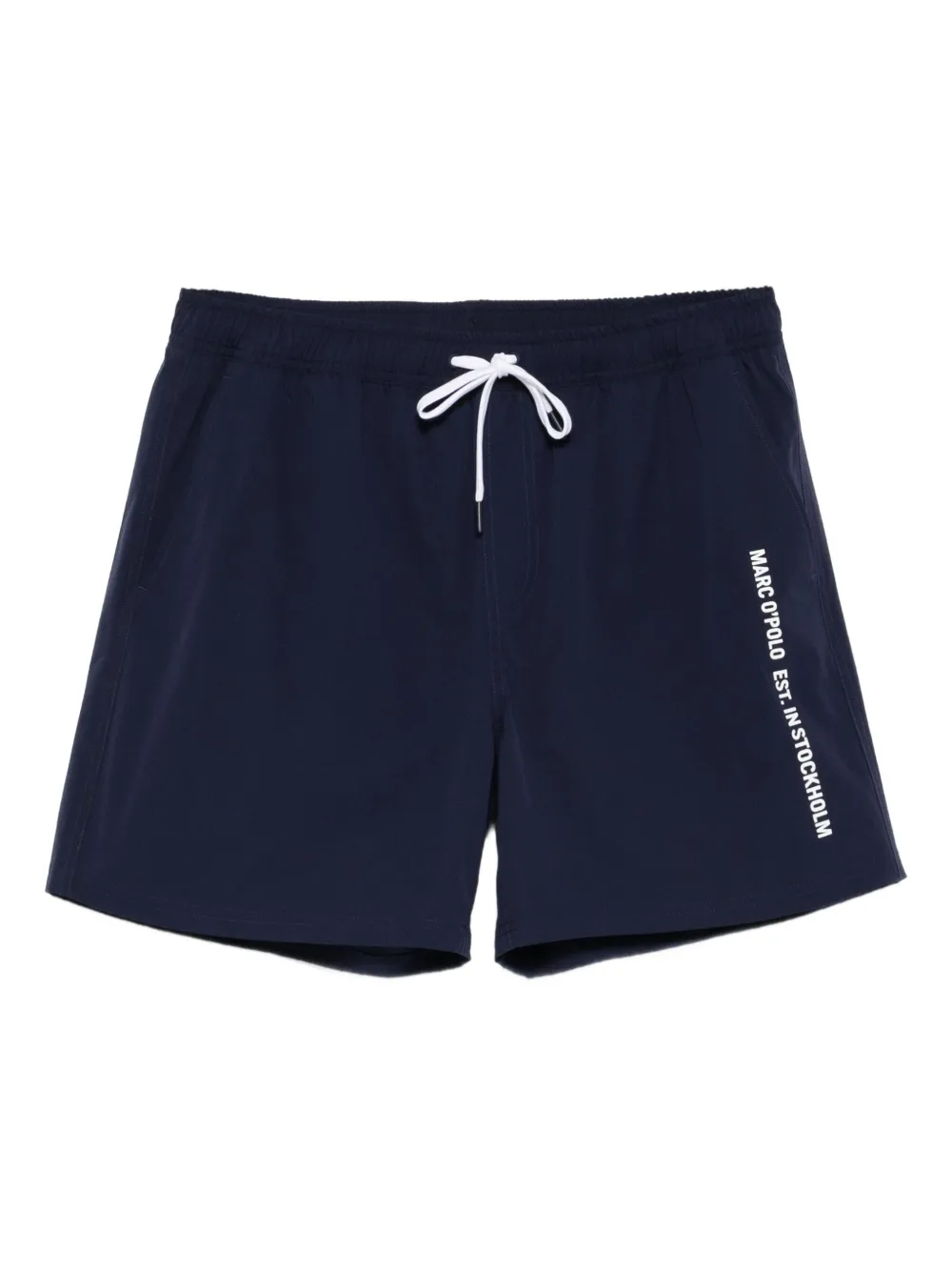 Marc O'Polo Zwembroek met logo Blauw