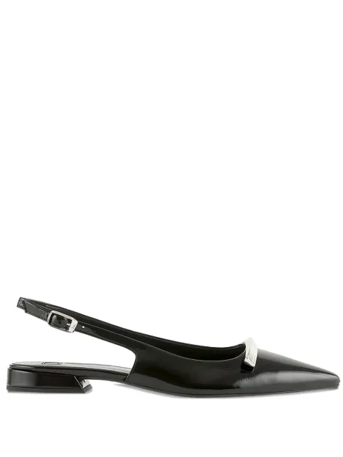 Hogl zapatillas Jeanne con tira trasera y puntera en punta