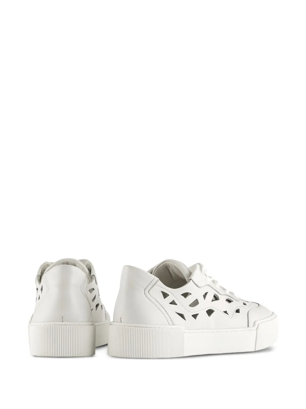 Hogl Anouk cut-out lace-up sneakers White