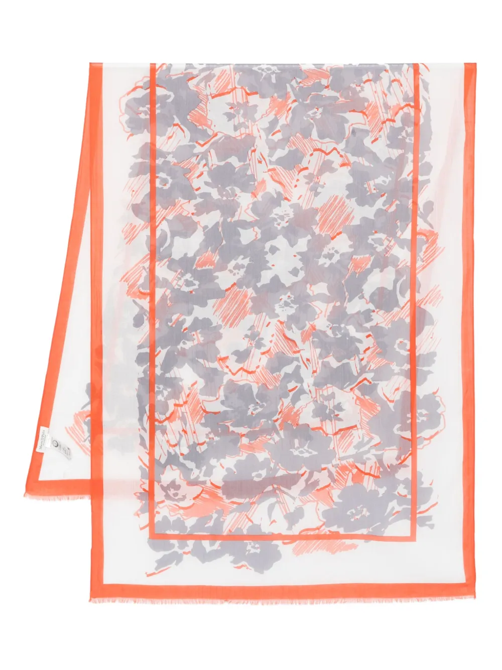 Marc O'Polo floral-print scarf | White | Image 1