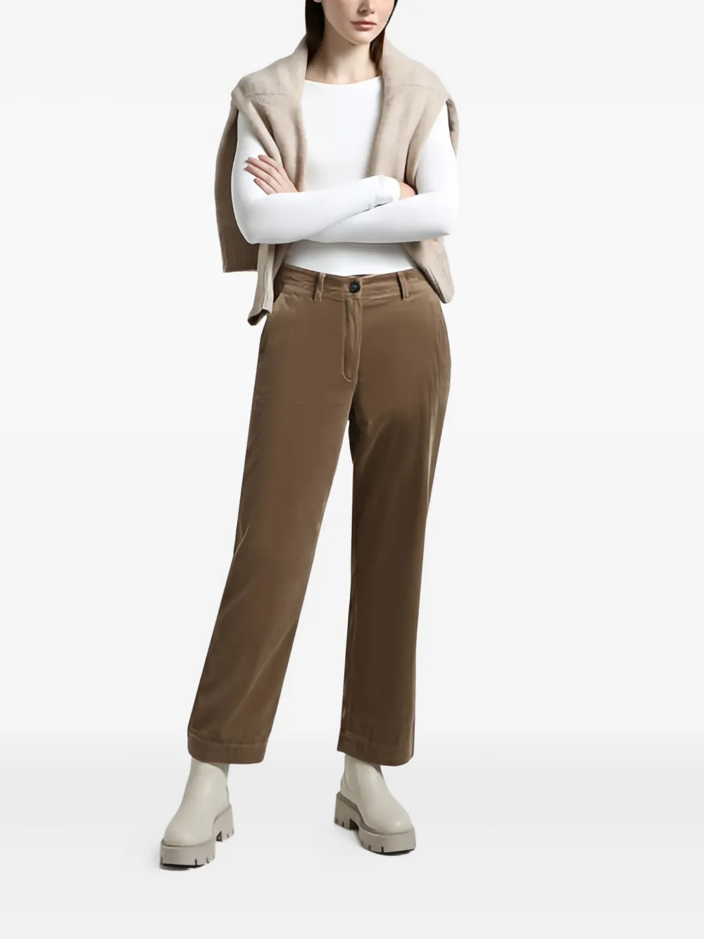 Marc O'Polo Ribfluwelen broek - Bruin