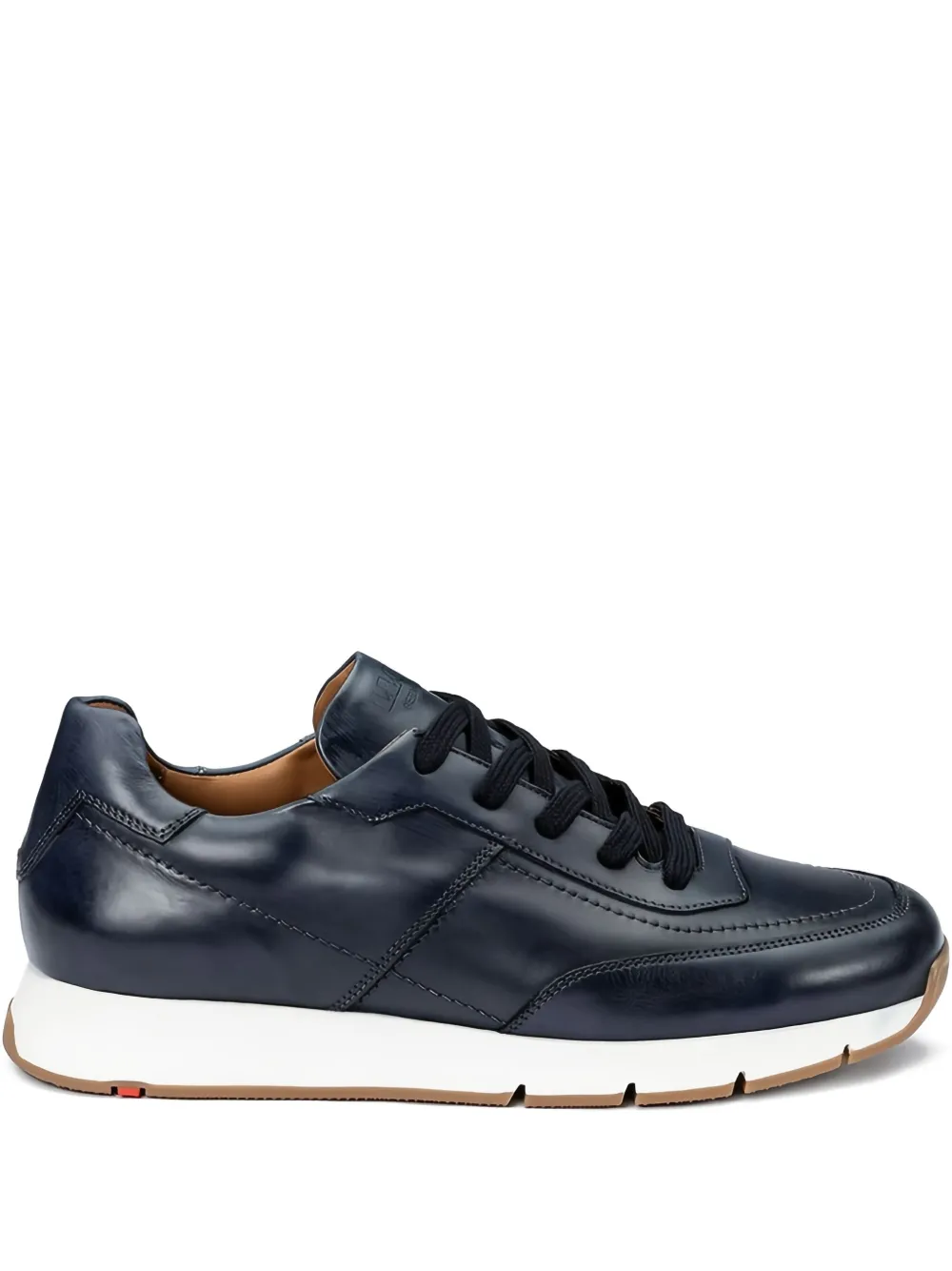 Lloyd Amsterdam leather lace-up sneakers Blue