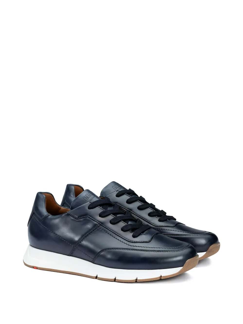 Lloyd Amsterdam leather lace-up sneakers Blue