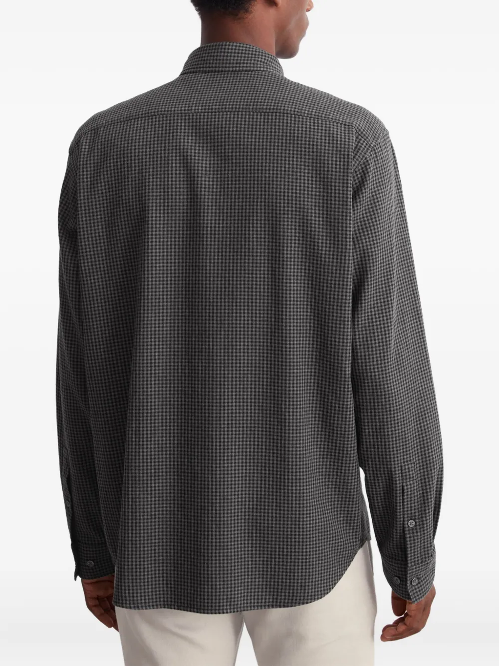 Marc O'polo Checked Button-up Shirt In Gray