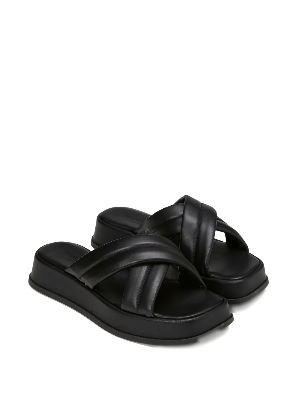 Marc O'Polo Clara crossover-strap platform sandals Black