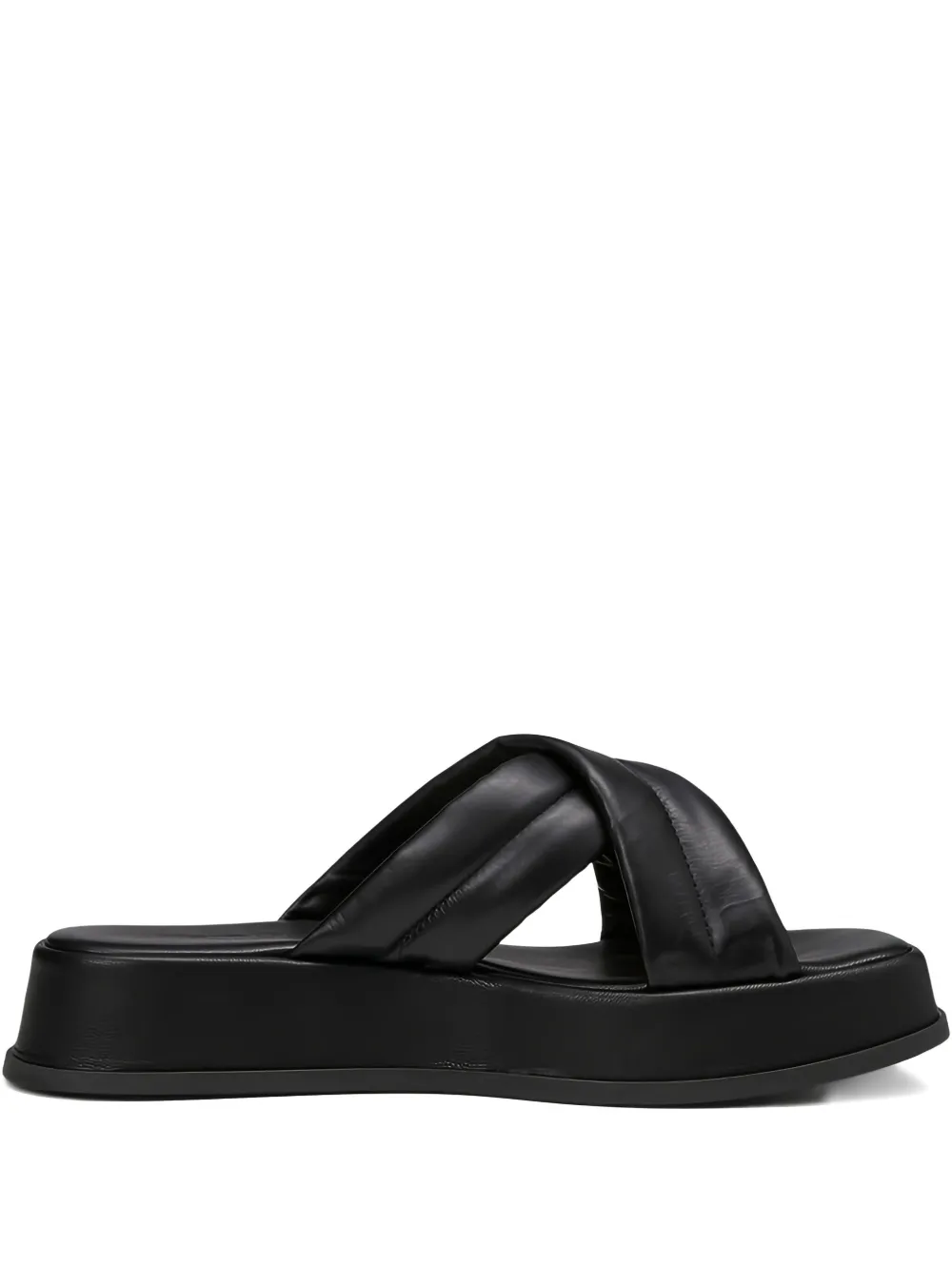 Marc O'Polo Clara crossover-strap platform sandals Black