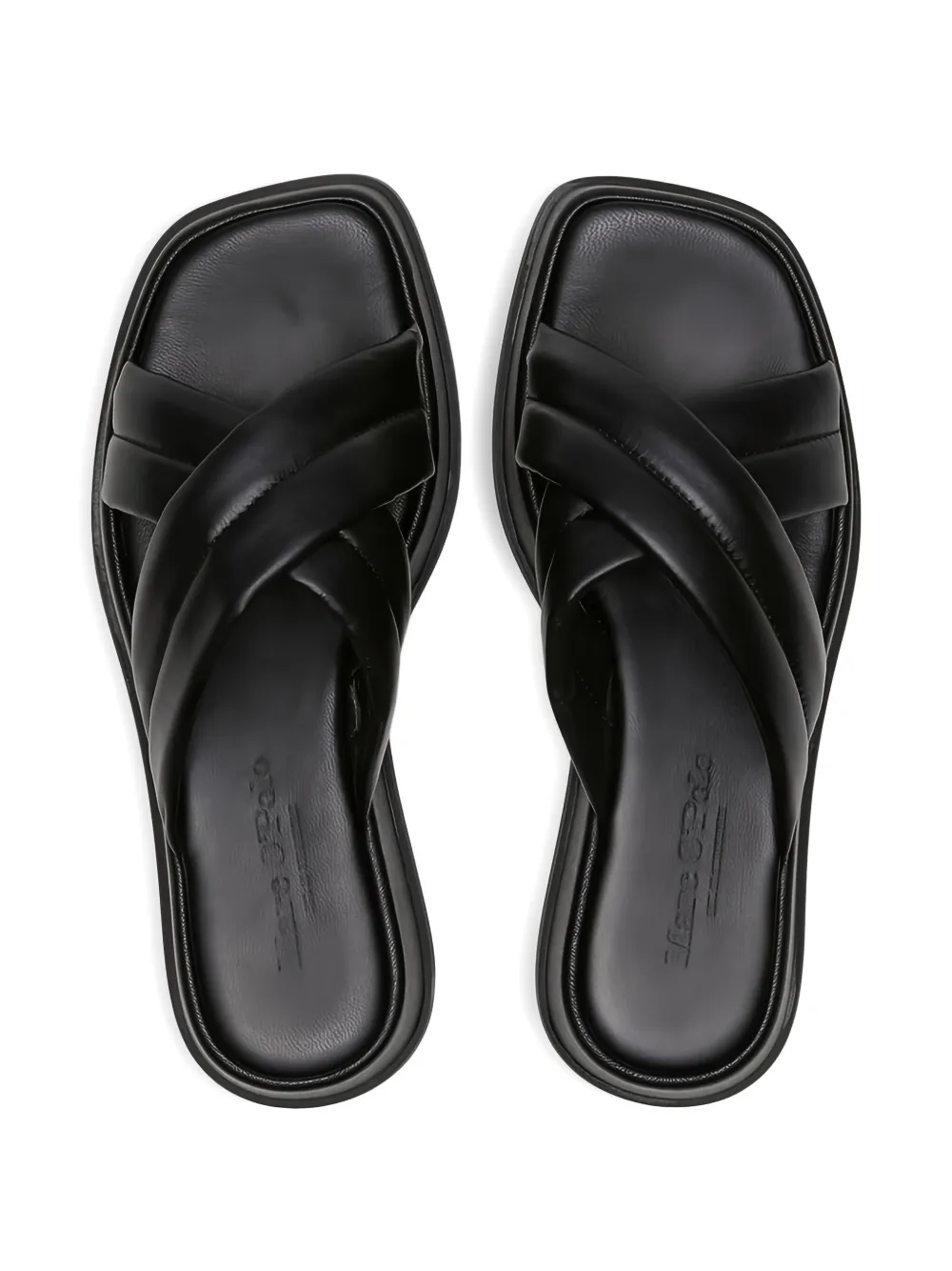 Marc O'Polo Clara crossover-strap platform sandals Black