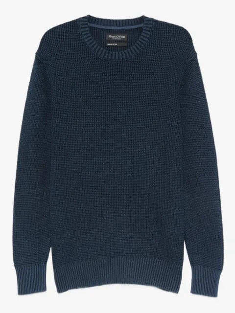 Marc O'Polo textured crew-neck jumper