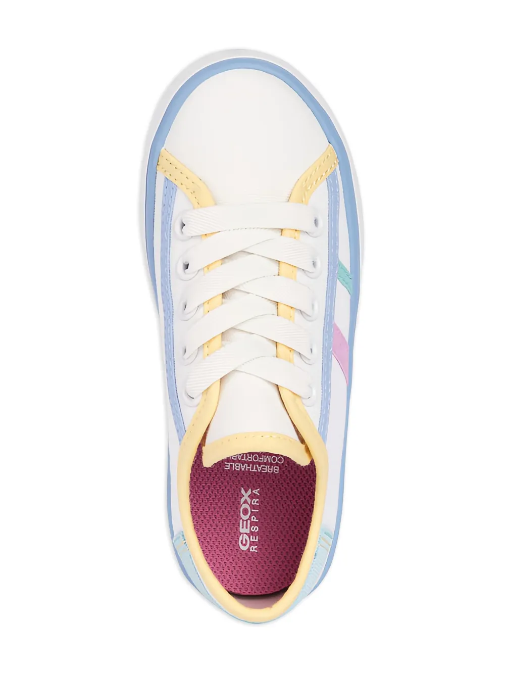Geox Kids Gisli colour-block sneakers White