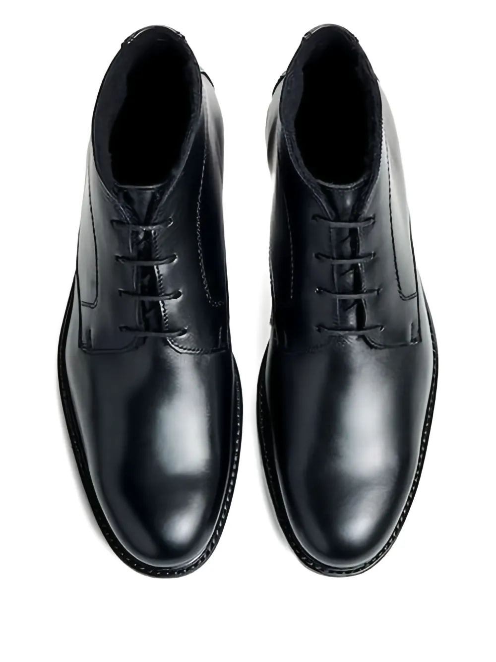 Lloyd Delaware Lace-up Leather Boots In Black
