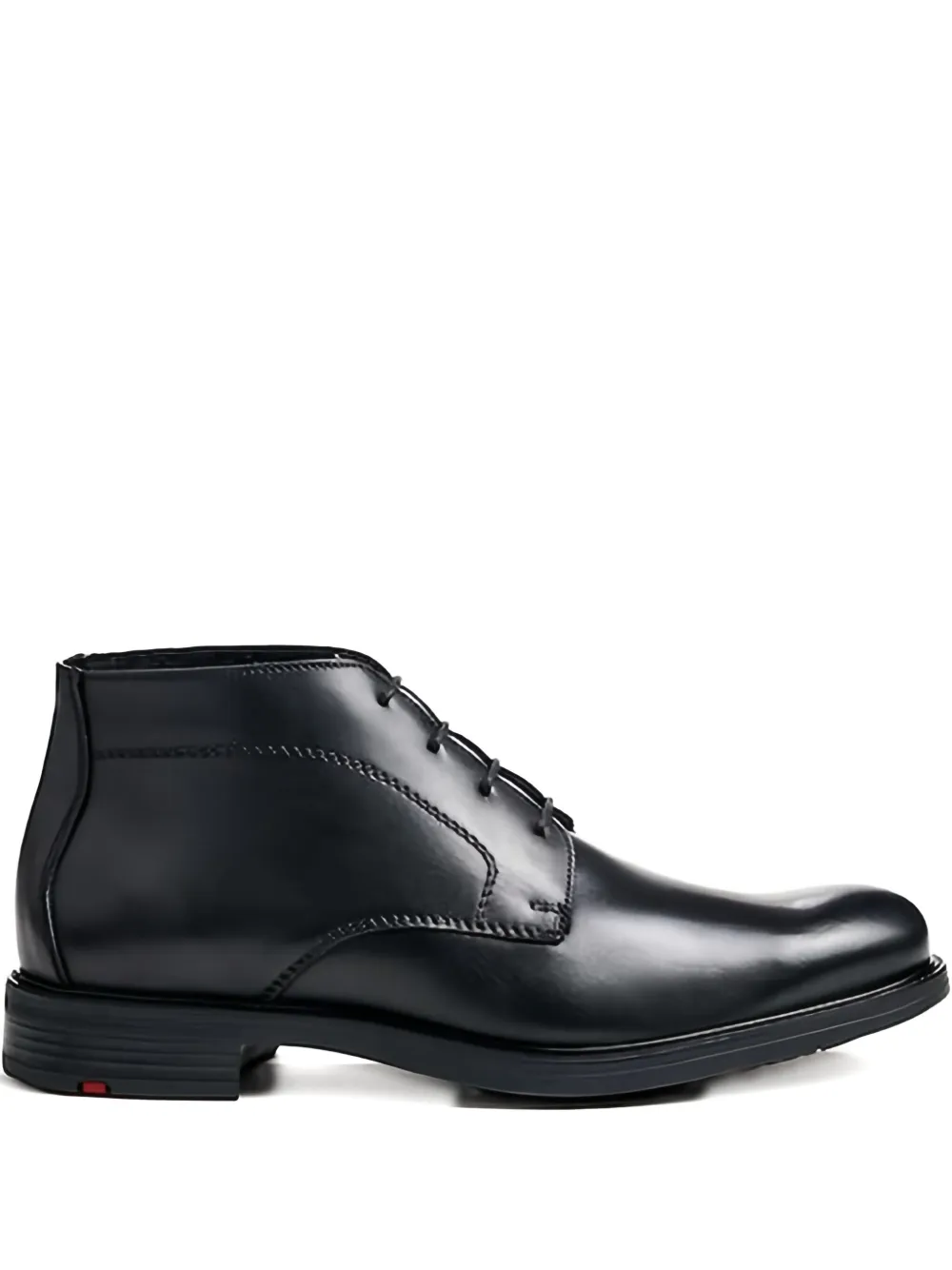 Lloyd Delaware Lace-up Leather Boots In Black