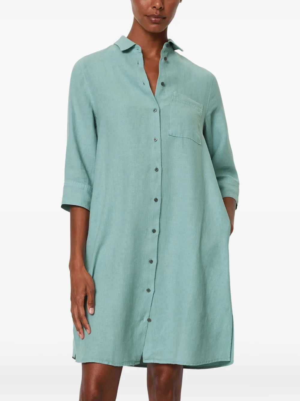 Marc O'Polo button-front mini dress | Day Dresses | Image 2