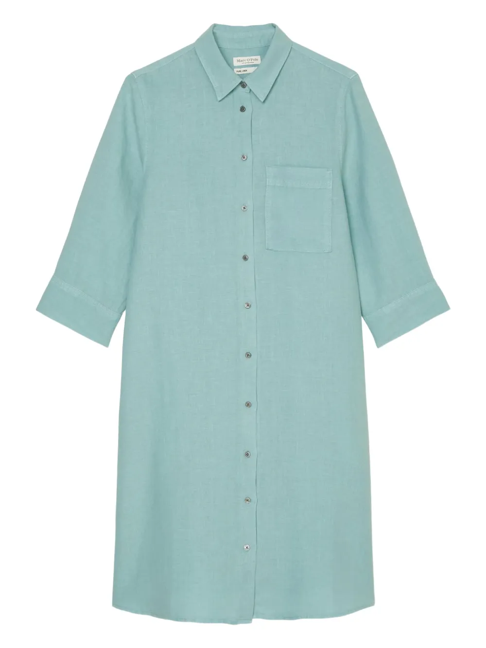 Marc O'Polo button-front mini dress | Blue | Image 1