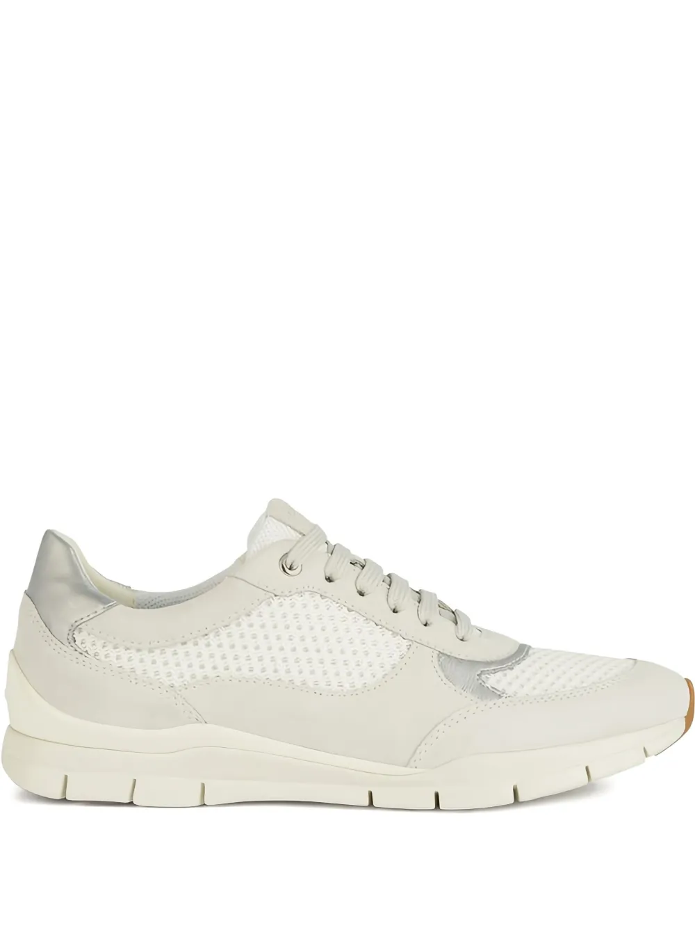 Geox Sukie mesh-panel suede sneakers Neutrals