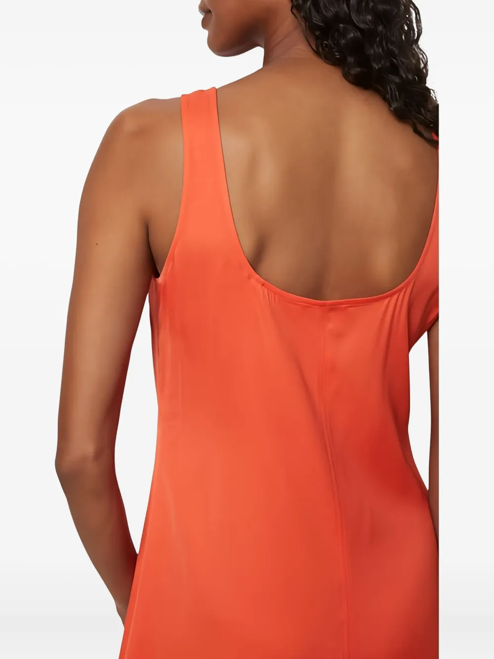 Marc O'Polo Mouwloze midi-jurk Oranje