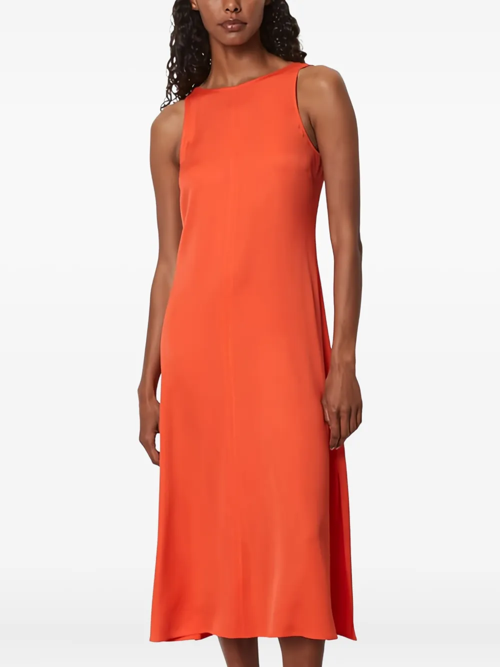 Marc O'Polo Mouwloze midi-jurk Oranje