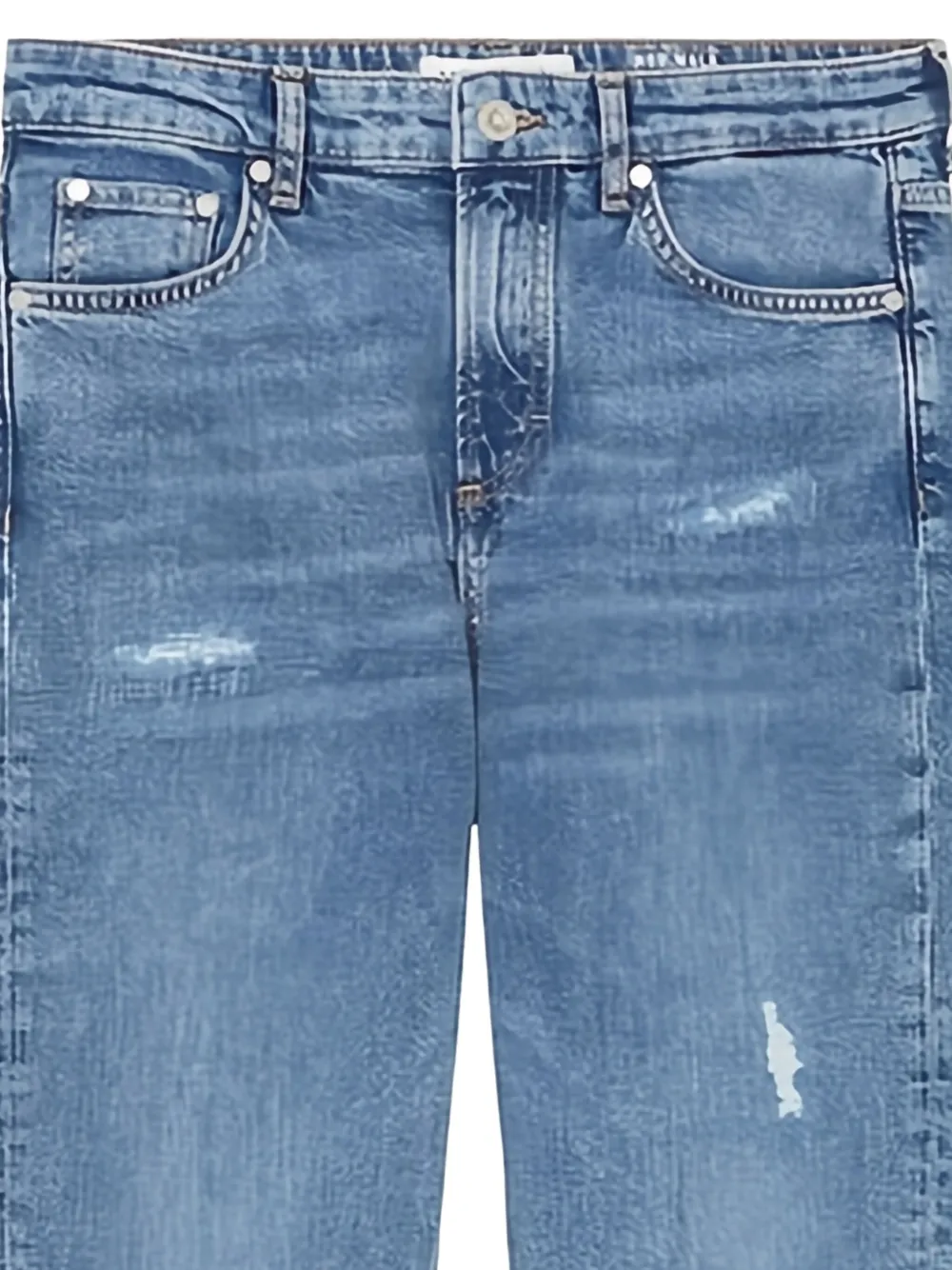 Marc O'Polo Jeans met gerafeld detail - Blauw