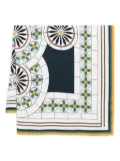 Marc O'Polo circular floral motif scarf - White