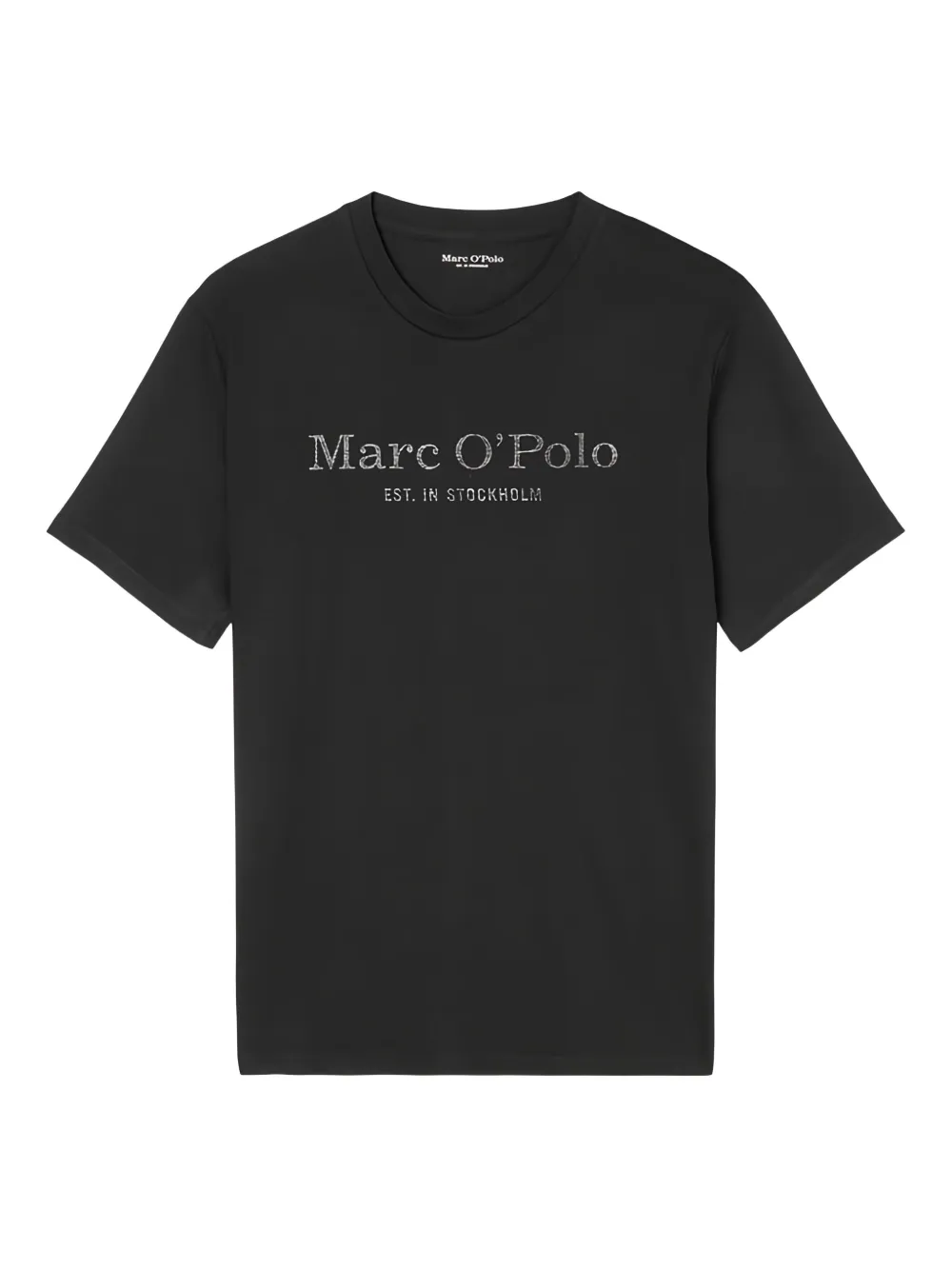 Marc O'Polo graphic-logo T-shirt | Black | Image 1