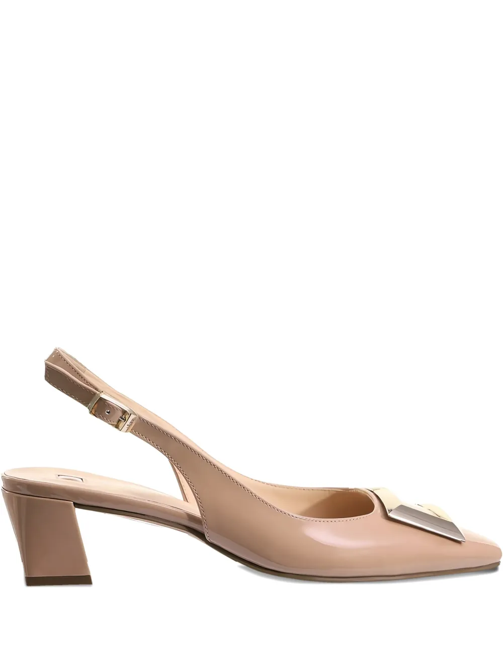 Hogl Selma block-heel slingback pumps Neutrals