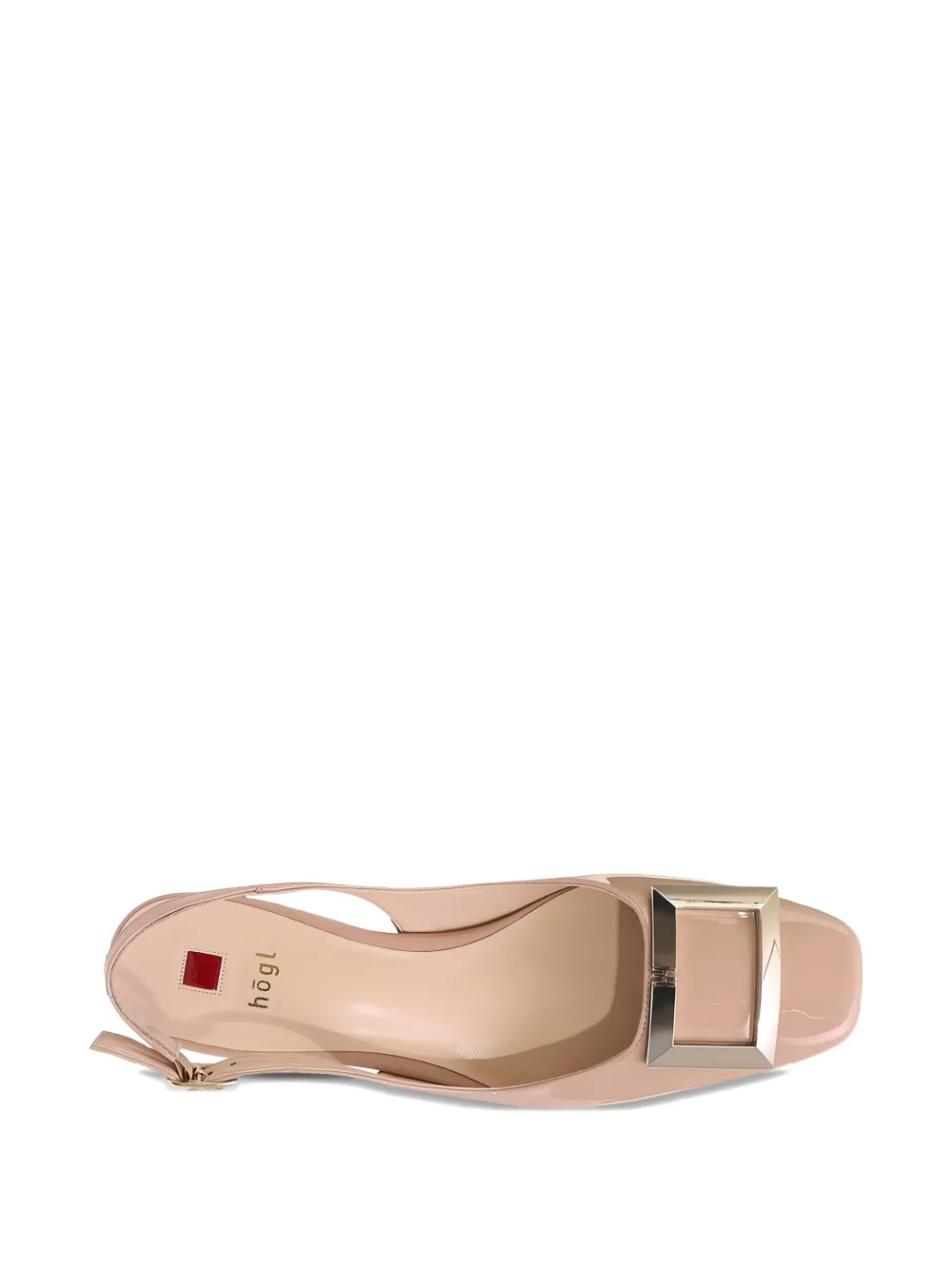 Hogl Selma block-heel slingback pumps Neutrals