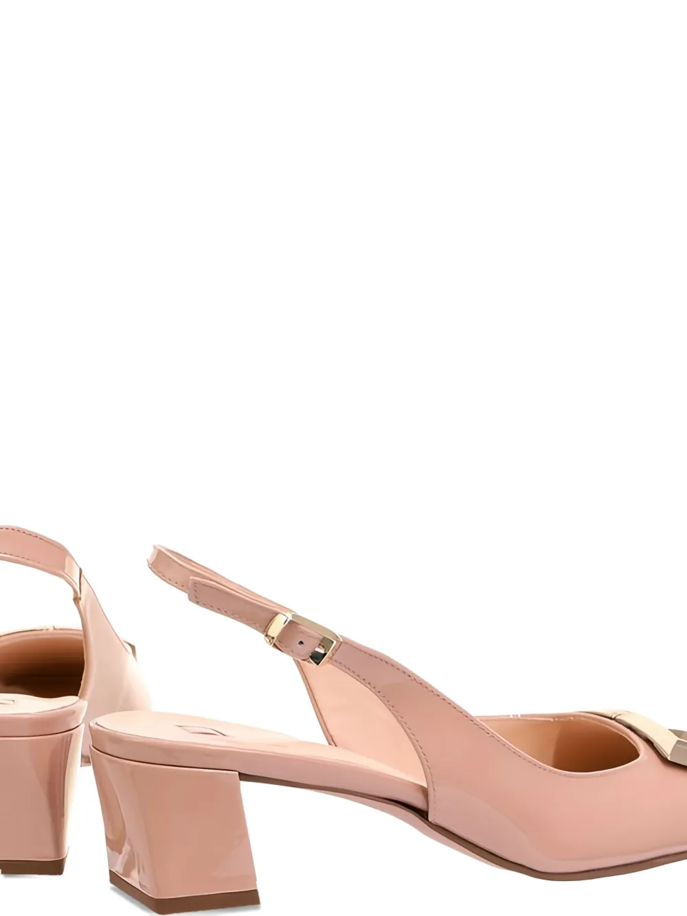 Hogl Selma block-heel slingback pumps Neutrals