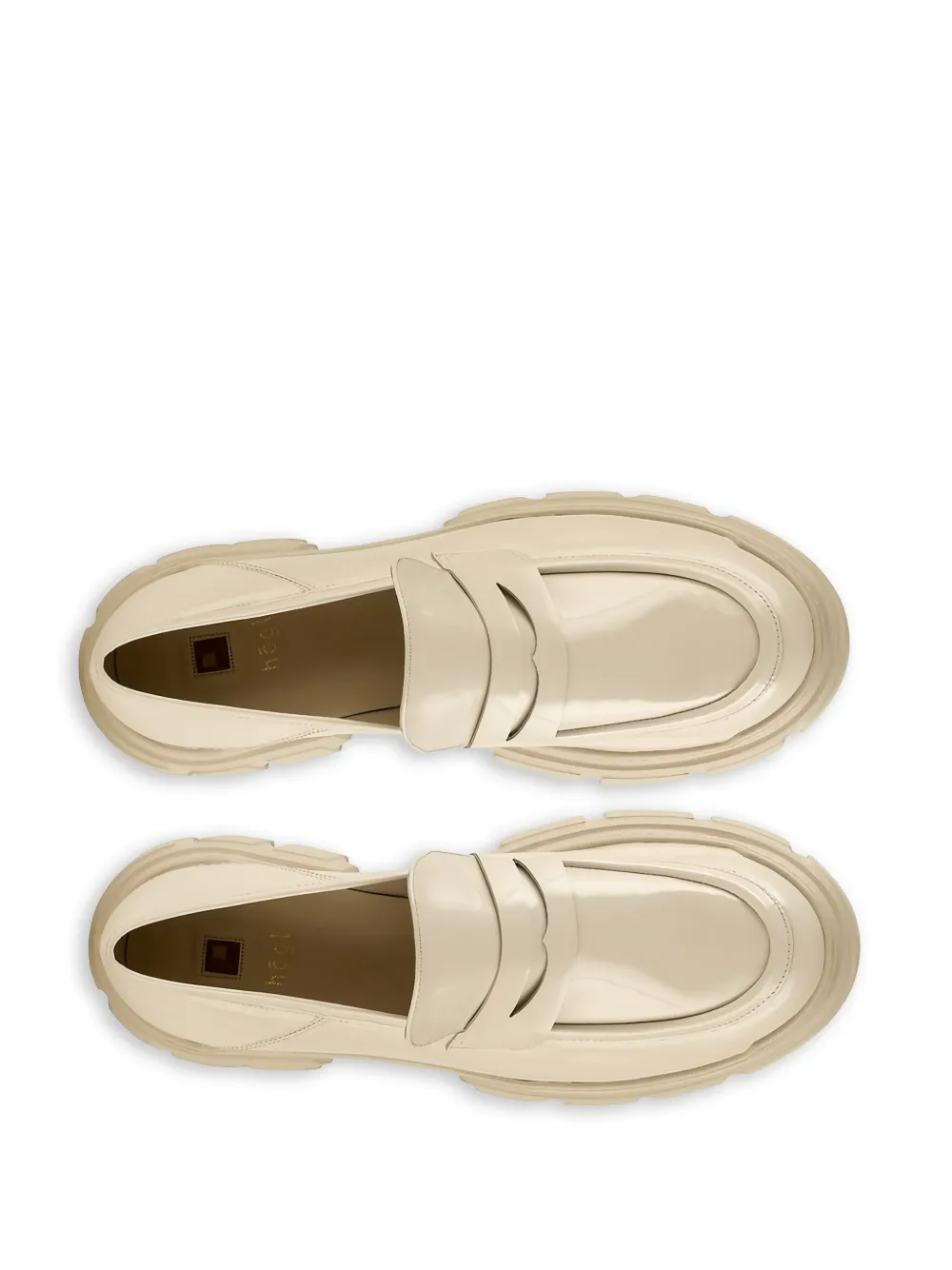 Hogl Vince chunky-sole leather loafers Neutrals
