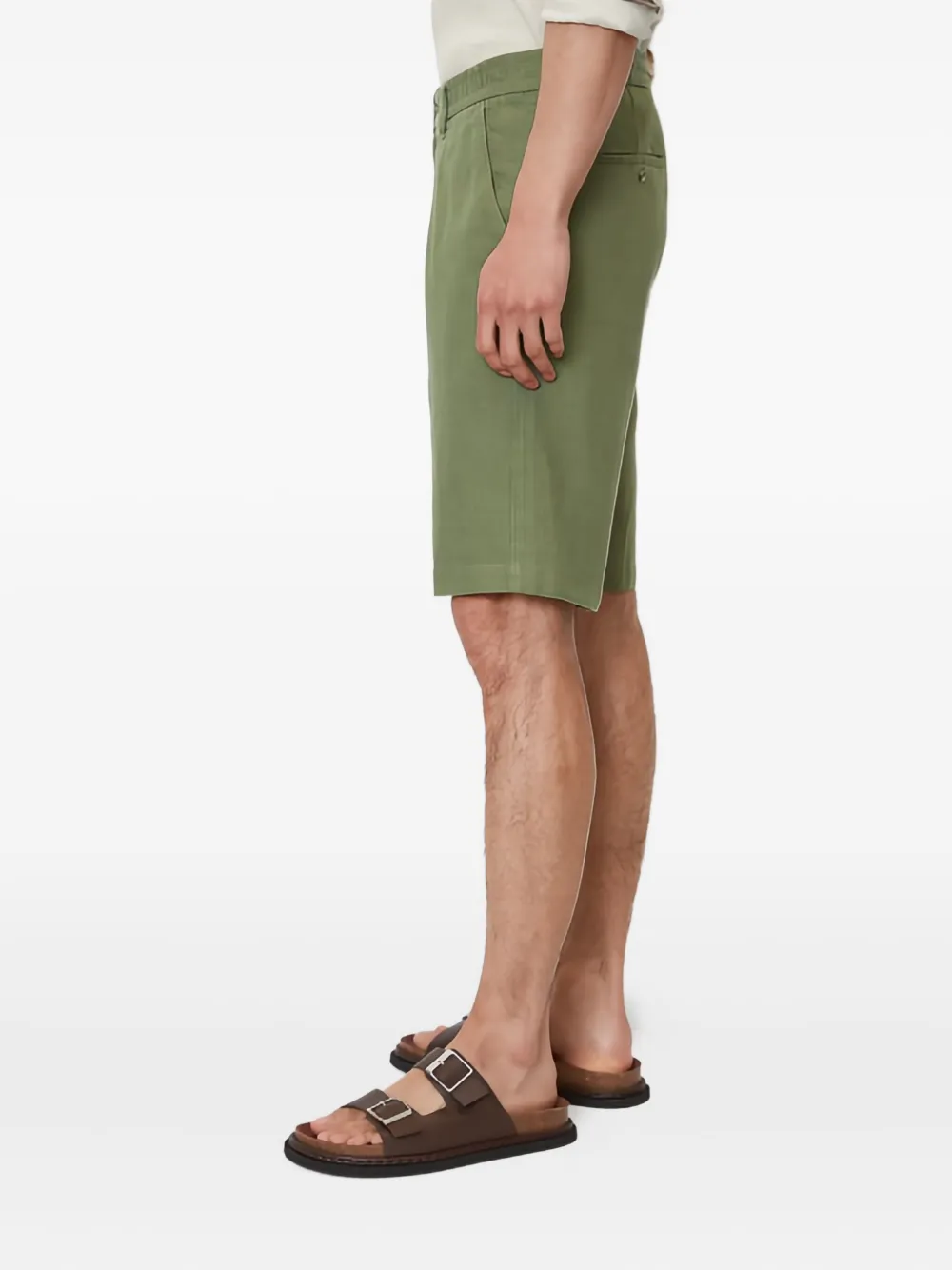 Marc O'Polo Linnen shorts Groen
