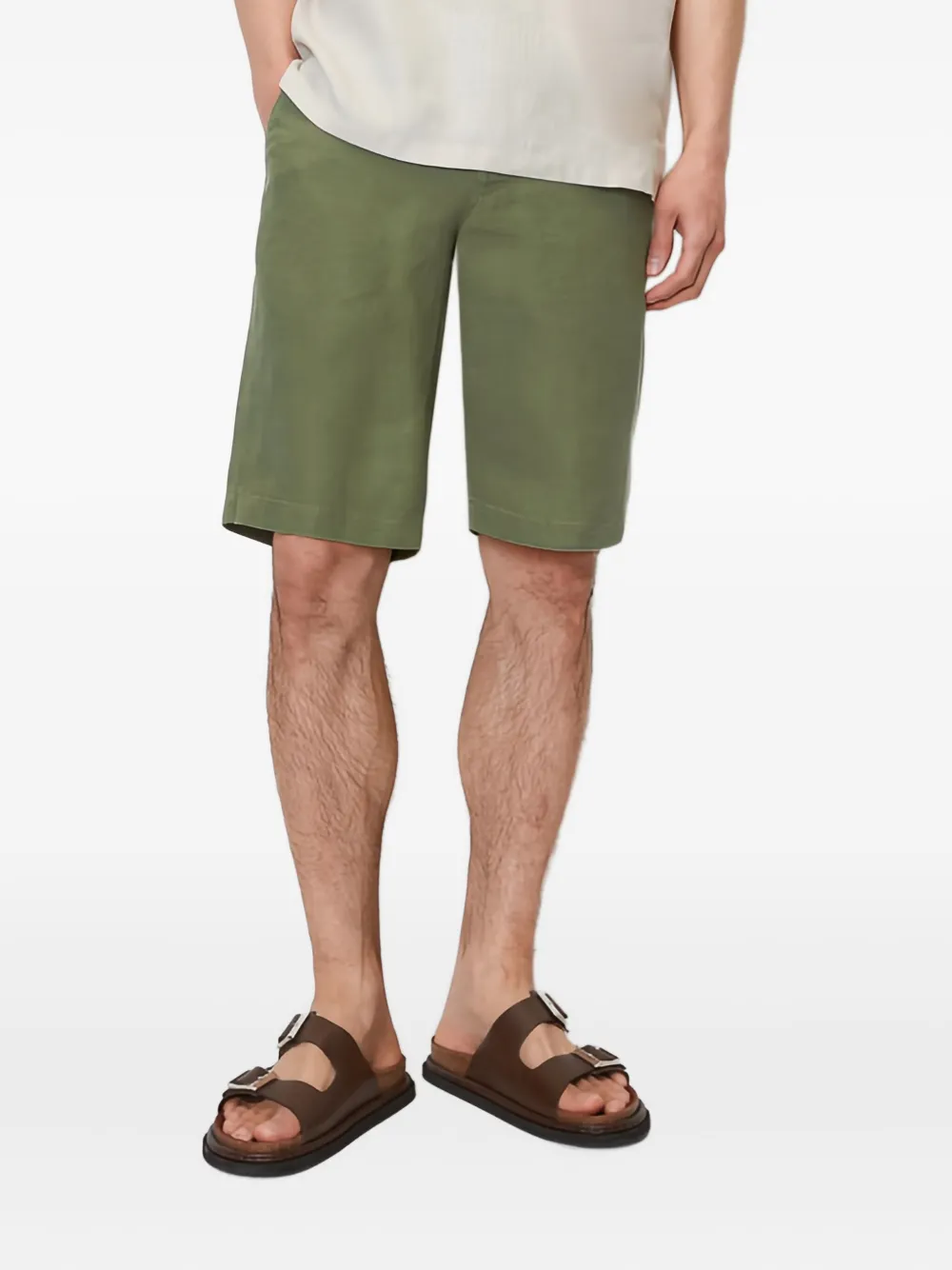 Marc O'Polo Linnen shorts Groen
