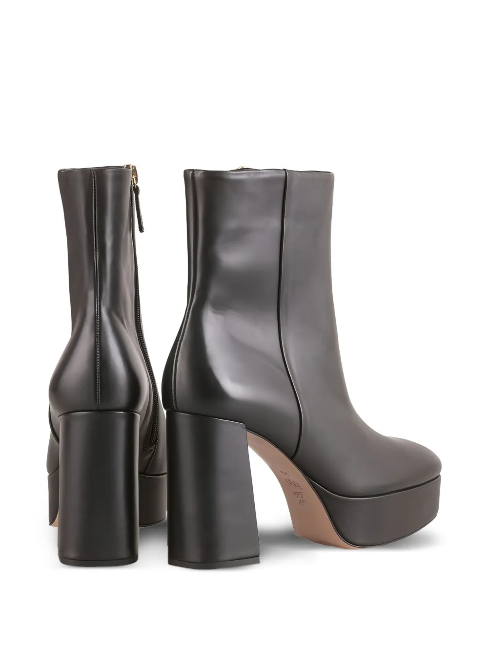 Hogl 70mm Nora platform ankle boots Black