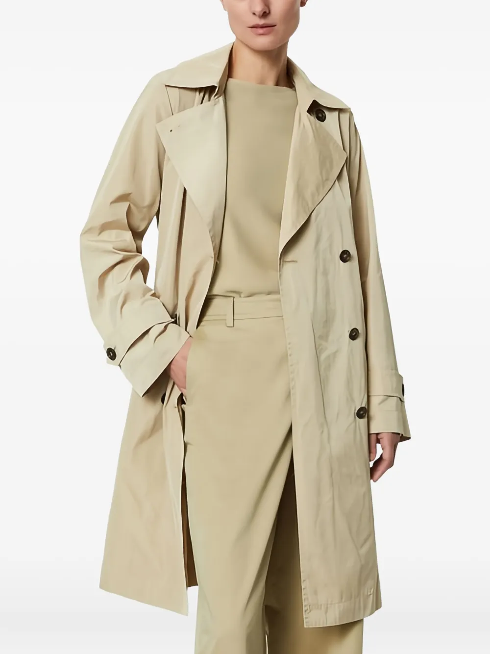Marc O'Polo double-breasted belted trench coat | Trench Coats & Raincoats | Image 2