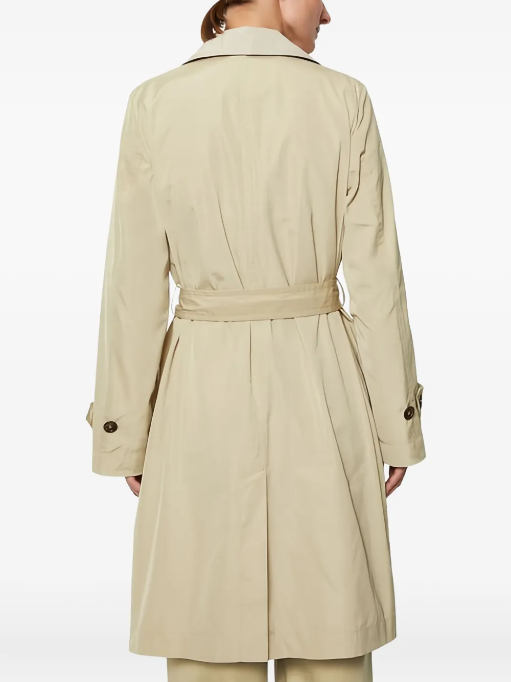 Marc O'Polo Trenchcoat met dubbele rij knopen en ceintuur Beige