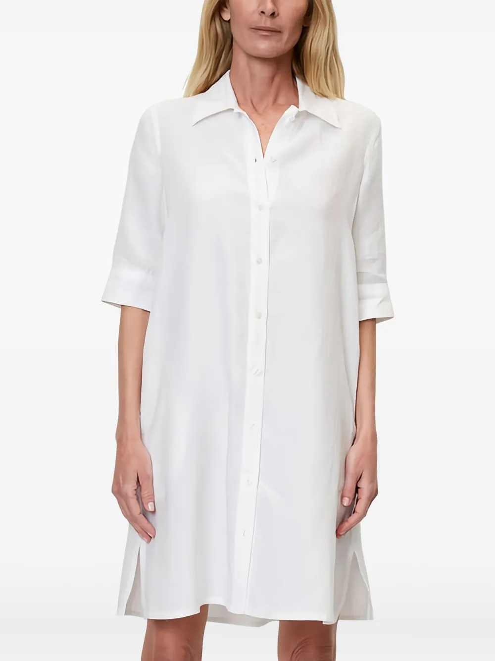 Marc O'Polo Button-up blousejurk - Wit