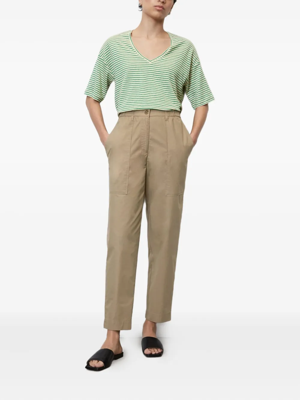 Marc O'Polo elasticated trousers | Tapered Trousers | Image 2