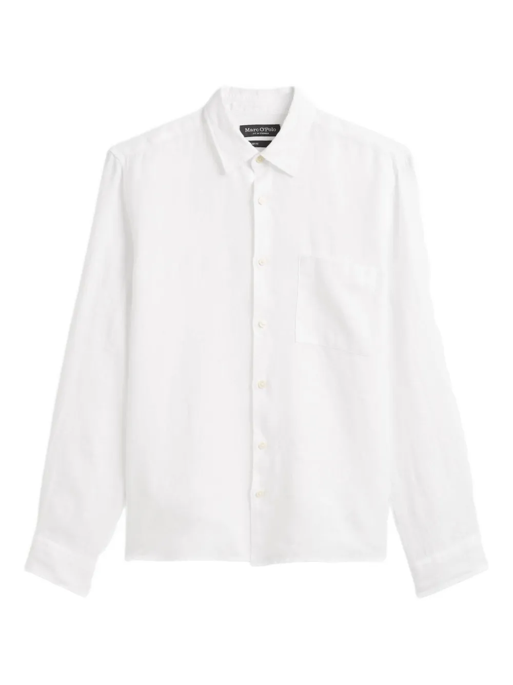 Marc O'Polo button-up linen shirt | White | Image 1
