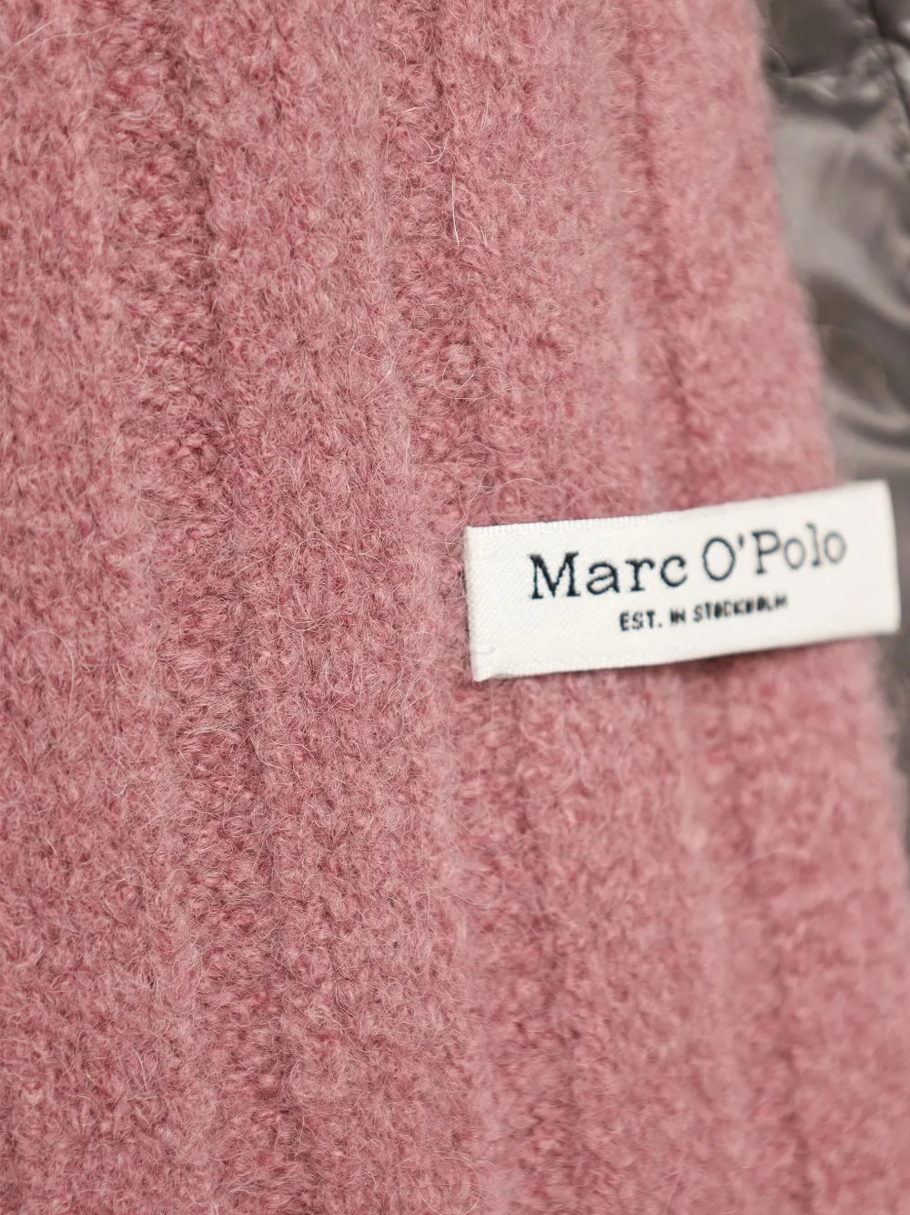 Marc O'Polo Ribgebreide sjaal - Roze