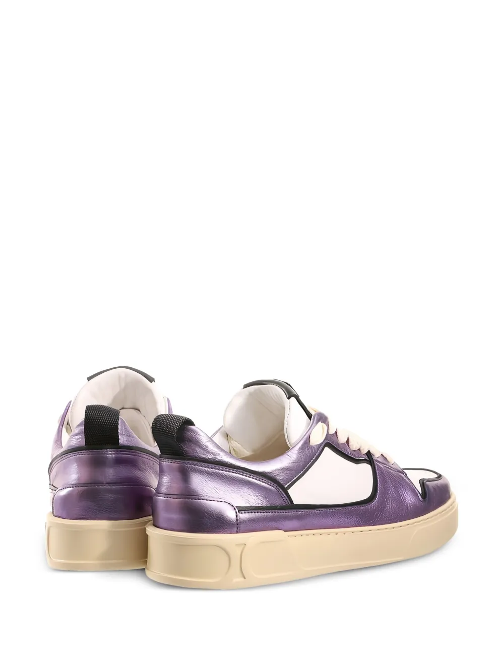 Hogl Macba Seven leather lace-up sneakers Purple