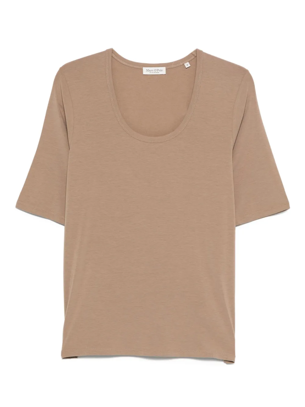 Marc O'Polo スクープネック Tシャツ - ニュートラル Marc O'Polo スクープネック Tシャツ - ニュートラル