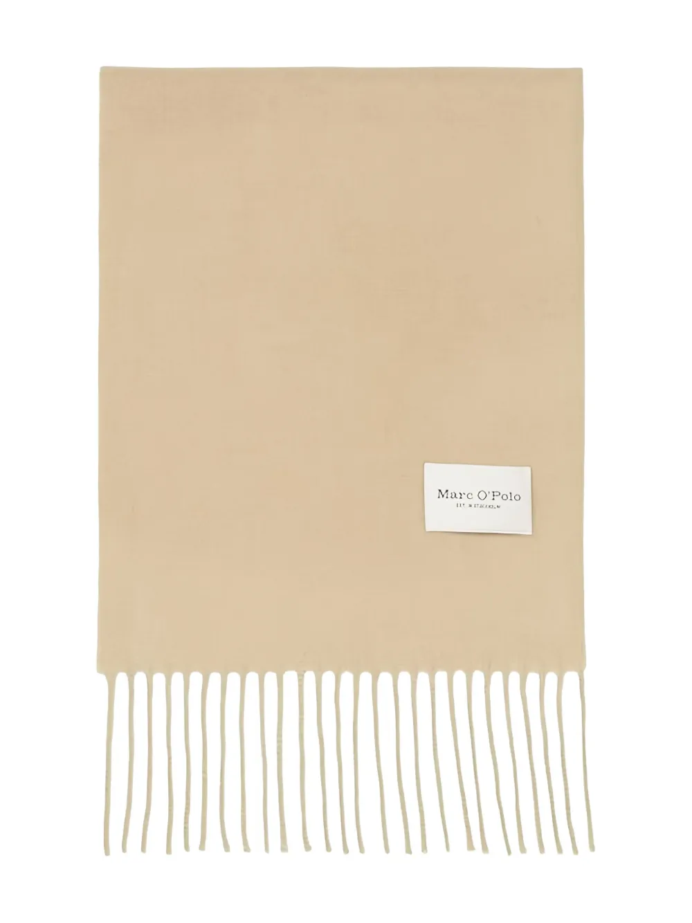 Marc O'Polo fringed cashmere scarf | Brown | Image 1