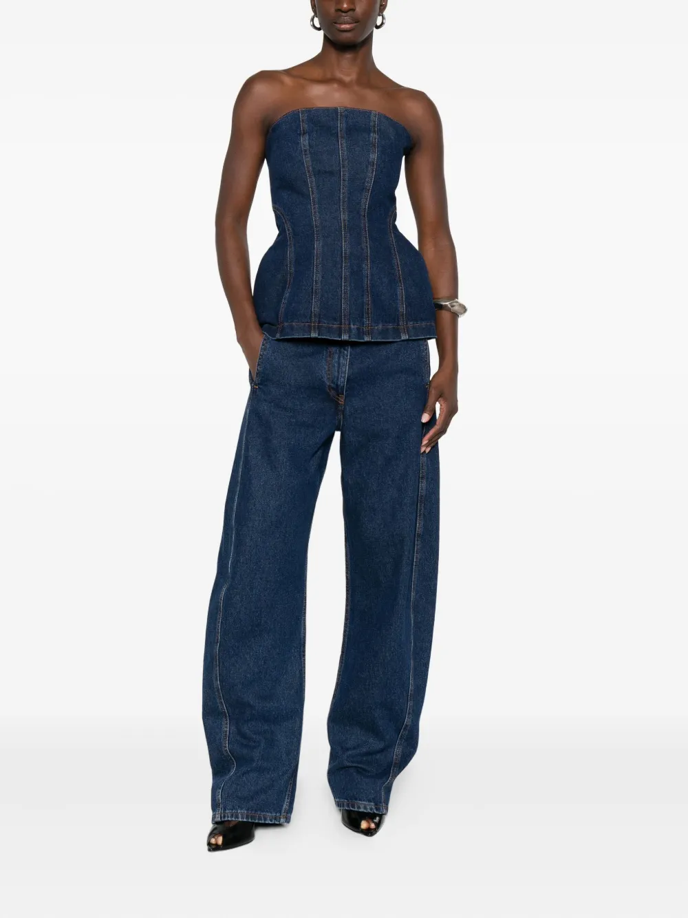 Magda Butrym denim corset | Vests & Tank Tops | Image 2