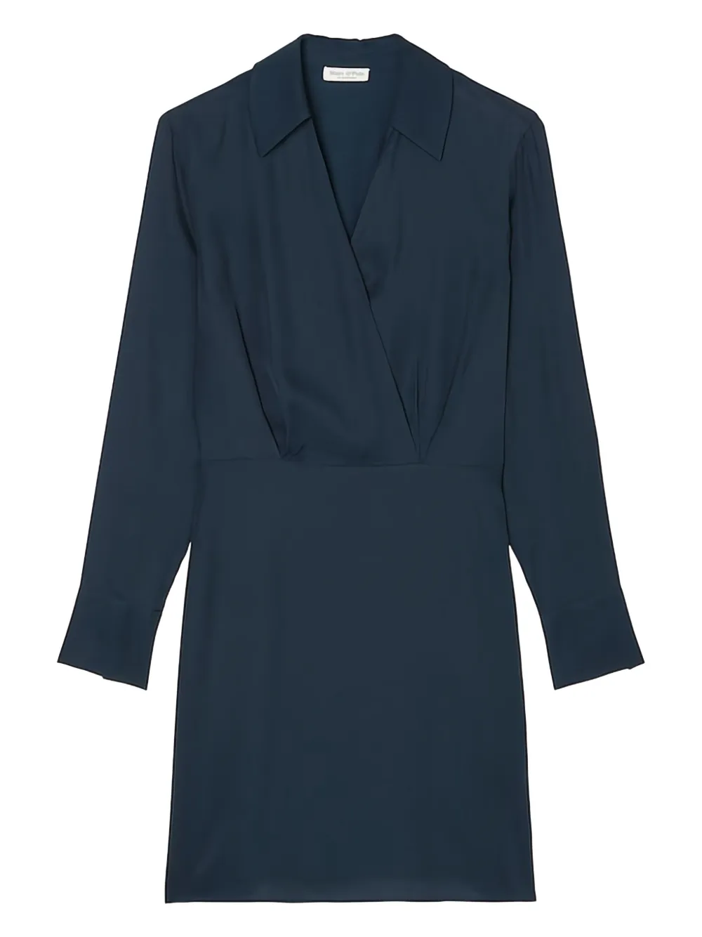 Marc O'Polo Mini-wikkeljurk met lange mouwen Blauw