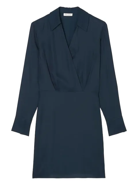 Marc O'Polo wrap-front long-sleeves mini dress