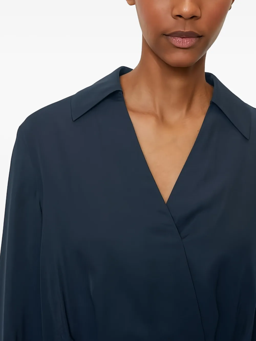 Marc O'Polo Mini-wikkeljurk met lange mouwen Blauw