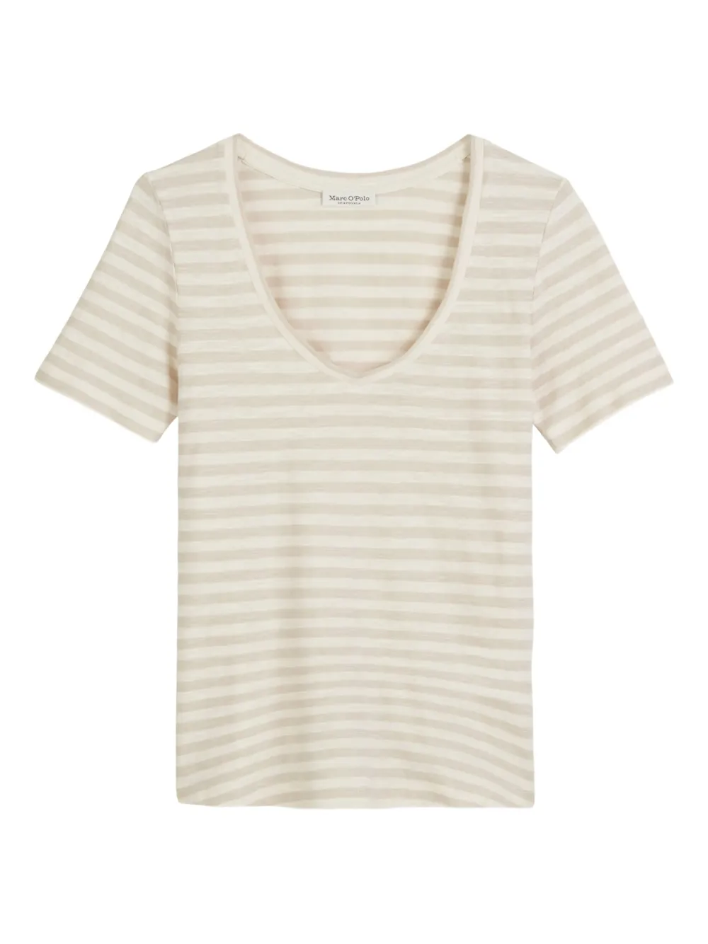 Marc O'Polo striped scoop-neck T-shirt | Neutrals | Image 1