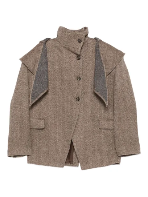 Magda Butrym blazer a capas con detalle de hombros