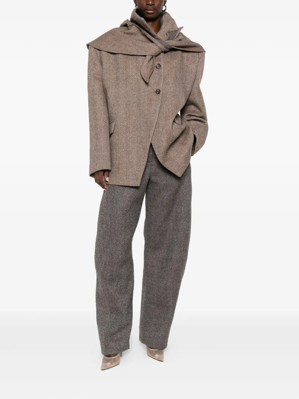 Magda Butrym shoulder-detail layered blazer | Blazers | Image 2